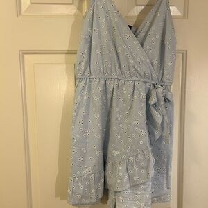 Blue Floral Kids Dress